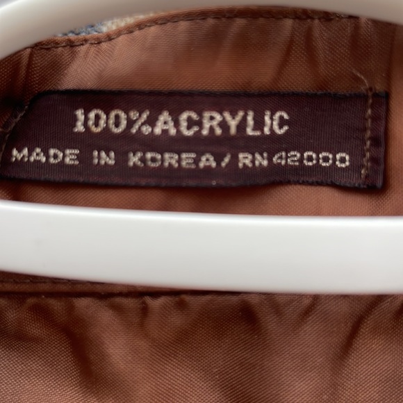 Vintage Northwest Territory Flannel Quilt Lined Shirt Jacket Blue Plaid size L - Picture 5 of 5